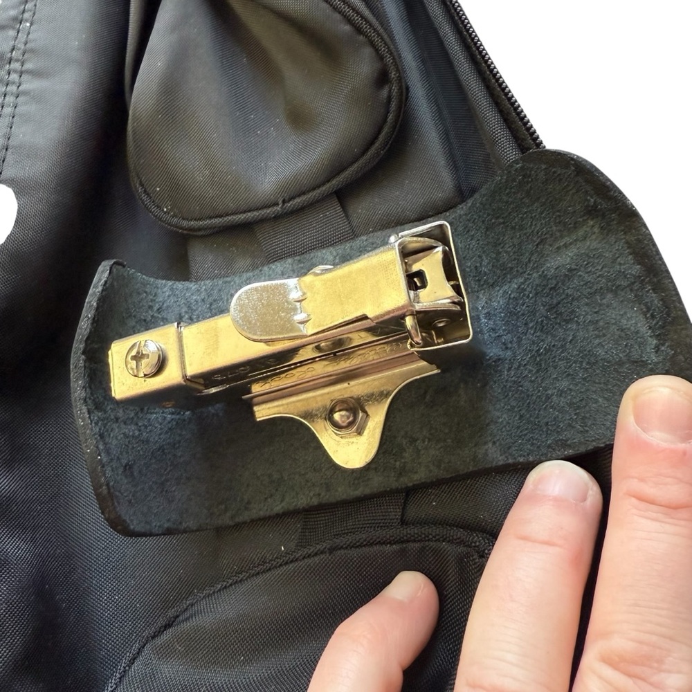 Tumi Black Leather Travel Garment Bag - Picture 12 of 13